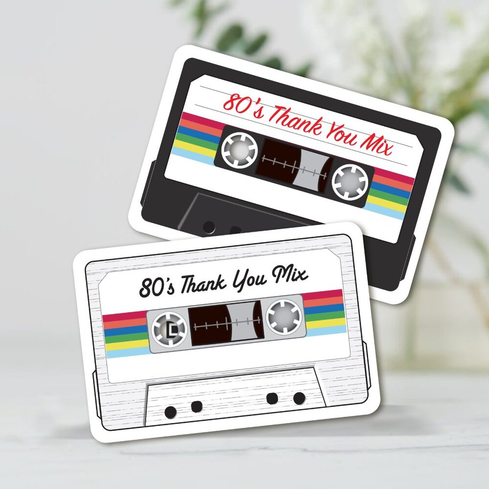 Thank You Mix Tape - Hang Gift Tags - (24 ct)